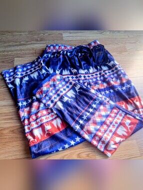 NWT Mens Pajama Pants, Patriotic, Sz S